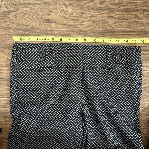 Candie’s Skinny Ankle Stretchy Pants With Geometric Print Black White Size 9 - Picture 5 of 13